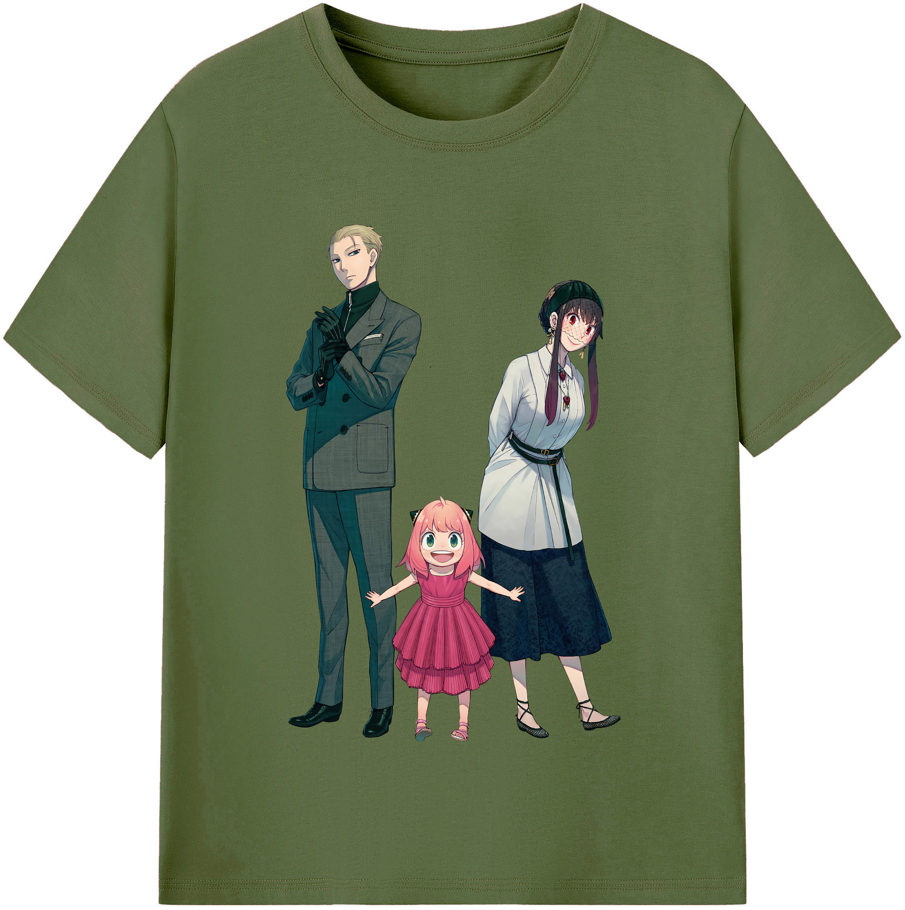 （画像用） SPY×FAMILY间谍家家酒 綿100％半袖Tシャツ（フロントプリント）